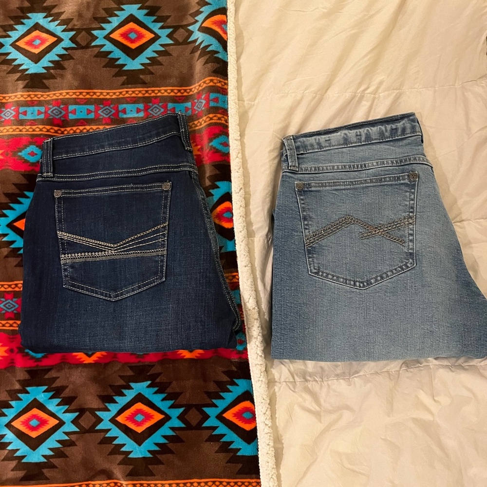 Men’s Wrangler 20X No.44 Slim Fit Straight Leg Jean (2 pair bundle) both 32x30